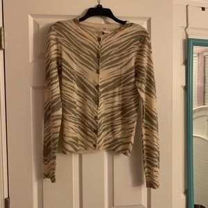 Rebecca Taylor Silk Cashmere Button Front Cardigan